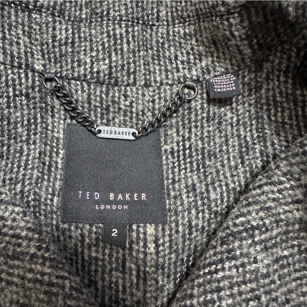 Ted Baker Double Breasted Button Coat Women’s Size 2 - Picture 13 of 13